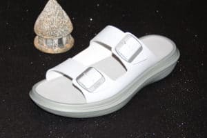 Photo de la sandale Glarus White côté extérieur